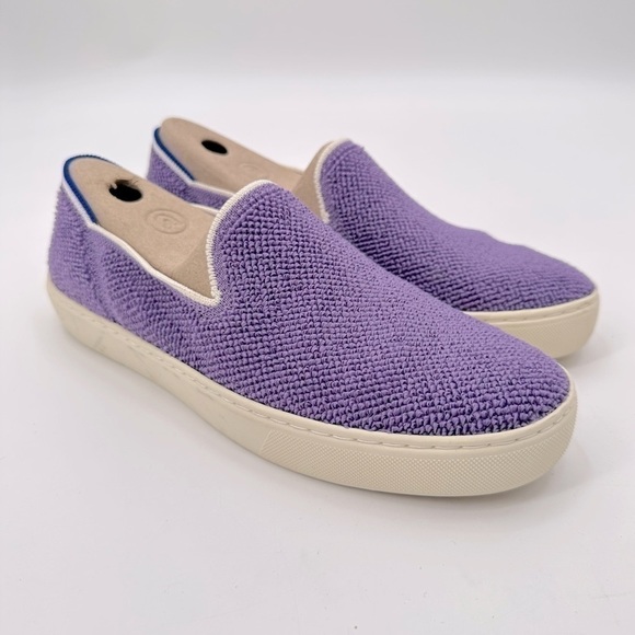Rothy’s Amethyst Terry Slip On Sneakers Size 8.5 - Picture 1 of 8